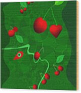 163  Cherry   Eater  V Wood Print