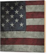 American Flag 62 Wood Print