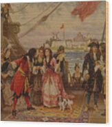 18th Century Sailing Wood Print