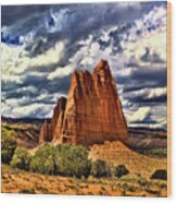 Capitol Reef National Park Catherdal Valley #19 Wood Print