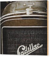 1907 Cadillac Model M Touring Grille Emblem -1106ac Wood Print