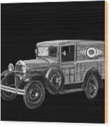 1929 Ford Model A Panel Delivery Wood Print