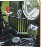 1930s Aston Martin Front Grille Detail Wood Print