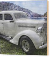 1935 Plymouth Sedan Wood Print