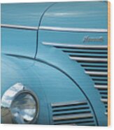 1939 Plymouth Front Grill Wood Print