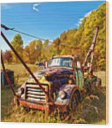 1950 Gmc Truck Wood Print