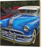 1952 Blue Pontiac Catalina Chiefton Classic Car Wood Print