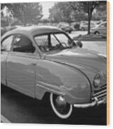 1955 Saab 92b Monochrome Wood Print