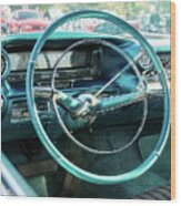1959 Cadillac Sedan Deville Series 62 Dashboard Wood Print