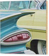 1959 Chevrolet Impala Taillight Wood Print