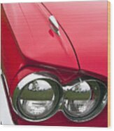 1965 Ford Thunderbird Headlight Wood Print