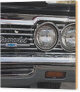 1966 Chevy Impala Chrome Wood Print