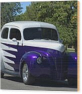 1940 Ford Sedan Hot Rod Wood Print