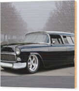 1955 Chevrolet Nomad Wagon #3 Wood Print