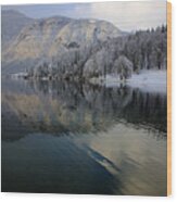 Alpine Winter Reflections #2 Wood Print