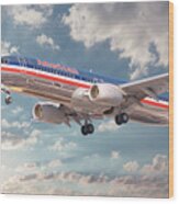 American Airlines Boeing 737 #2 Wood Print