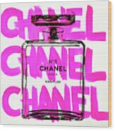 Chanel Chanel Chanel Wood Print