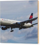 Delta Airlines Boeing 767 #1 Wood Print