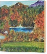 Fall In The Adirondacks #2 Wood Print