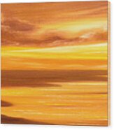 Golden Panoramic Sunset #2 Wood Print