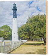 Hunting Island Lighthouse #2 Wood Print