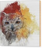 Indian Eagle-owl #2 Wood Print