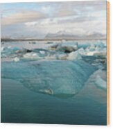 Jokulsarlon The Glacier Lagoon 7 Wood Print