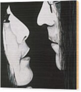 Lennon And Yoko Wood Print