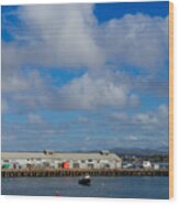 Monterey Commercial Wharf Wood Print