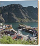 Nusfjord Fishing Village #2 Wood Print