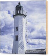 Old Scituate Light #2 Wood Print