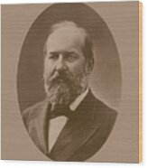 President James Garfield - Two Wood Print