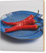 Red Chili Pepper #2 Wood Print