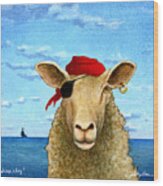 Sheep Ahoy #3 Wood Print