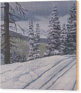 Snowbound Wood Print