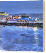 Redondo Landing At Night Wood Print