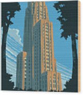 Pittsburgh Poster - Vintage Style Wood Print