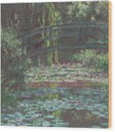Water Lily Pond Wood Print