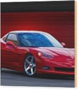 2005 Corvette C6 Coupe Wood Print
