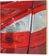 2016 Ford Fiesta Tail Light Wood Print