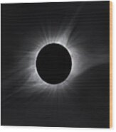 2017 Eclipse Totality Wood Print
