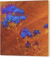 Texture Flowers #25 Wood Print