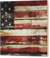 American Flag 8 Wood Print