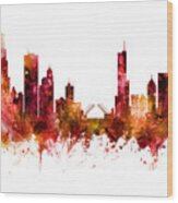Chicago Illinois Skyline #26 Wood Print
