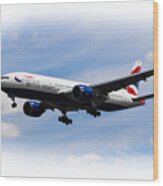 British Airways Boeing 777 #4 Wood Print