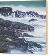 Coastal Scenes At Usa Pacific Coast #3 Wood Print