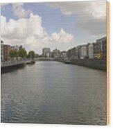 Dublin River Liffey #3 Wood Print