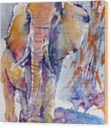 Elephant #3 Wood Print