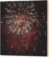 Fireworks Finland 100 Years #3 Wood Print