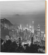 Hong Kong Skyline #3 Wood Print